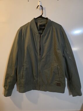 Lucky Brand Olive Green Bomber Jacket
